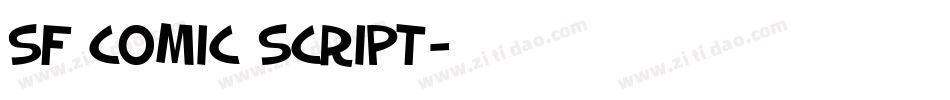 SF Comic Script字体转换